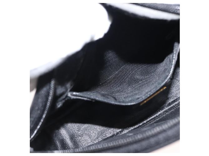 Borsa a spalla in tela Micro GG Gucci in pelle PVC nera Auth ep11104 Nero - vista 21