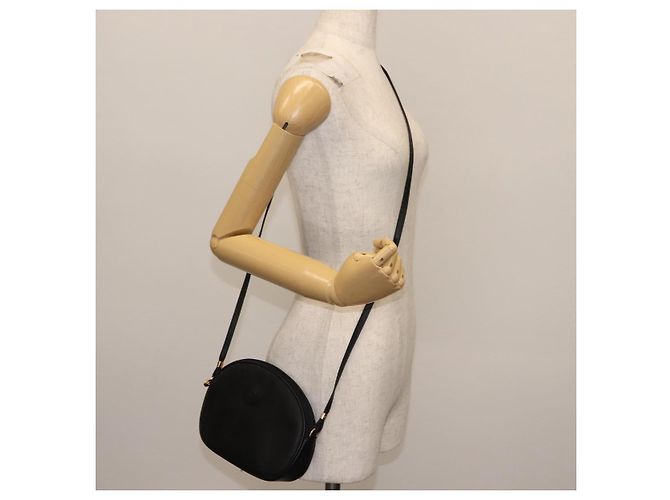 Borsa a spalla in tela Micro GG Gucci in pelle PVC nera Auth ep11104 Nero - vista 23