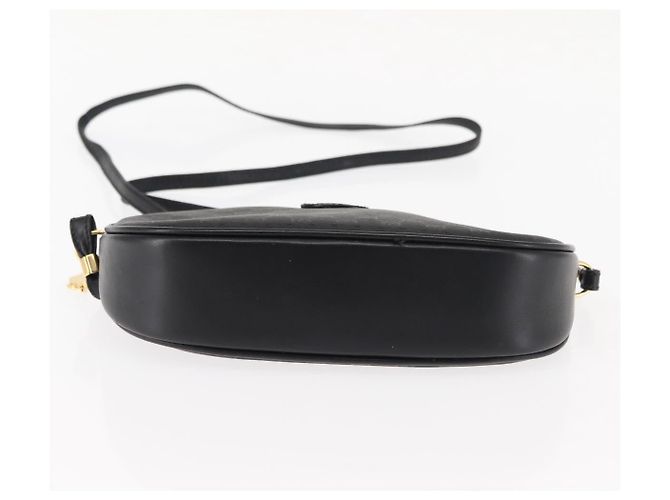 Borsa a spalla in tela Micro GG Gucci in pelle PVC nera Auth ep11104 Nero - vista 9