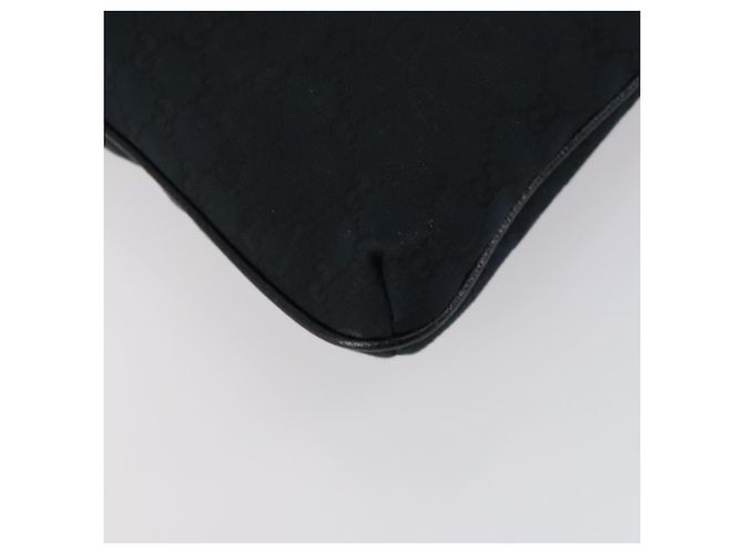 Borsa a Spalla GG Canvas Gucci Nera Argento 122791 Auth 135007 Nero - vista 13