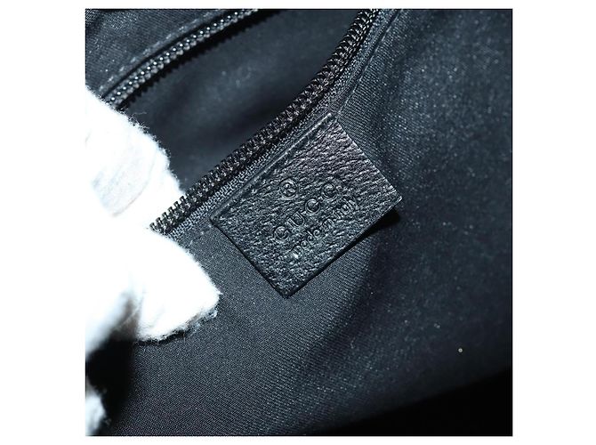 Borsa a Spalla GG Canvas Gucci Nera Argento 122791 Auth 135007 Nero - vista 16