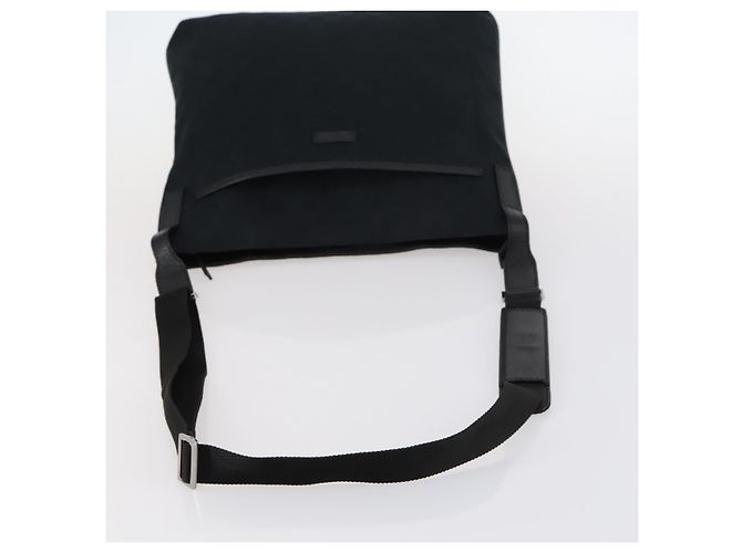 Borsa a Spalla GG Canvas Gucci Nera Argento 122791 Auth 135007 Nero - vista 7