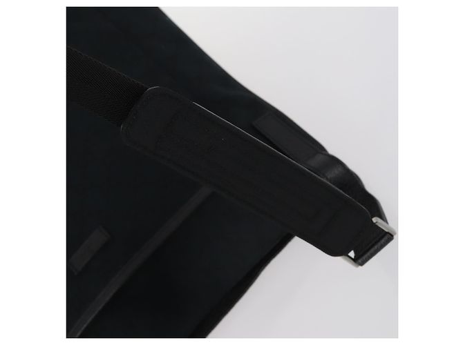 Borsa a Spalla GG Canvas Gucci Nera Argento 122791 Auth 135007 Nero - vista 8