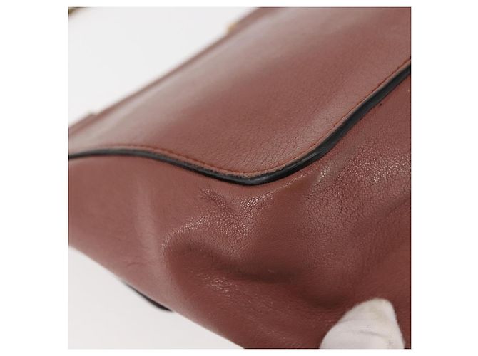 Chloé Chloe Chain Elsie Schultertasche aus Leder Rosa Gold Auth BA6595 - Ansicht 12