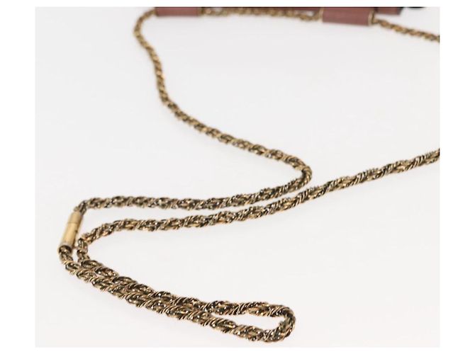 Chloé Chloe Chain Elsie Schultertasche aus Leder Rosa Gold Auth BA6595 - Ansicht 7