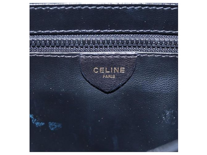 Céline CELINE Schultertasche aus Leder Schwarz Gold Auth ep11037 Golden - Ansicht 15