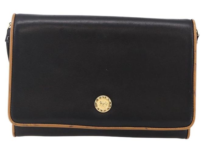 Céline CELINE Schultertasche aus Leder Schwarz Gold Auth ep11037 Golden - Ansicht 2