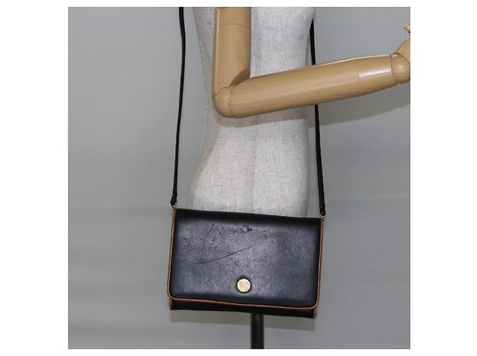 Céline CELINE Schultertasche aus Leder Schwarz Gold Auth ep11037 Golden - Ansicht 23