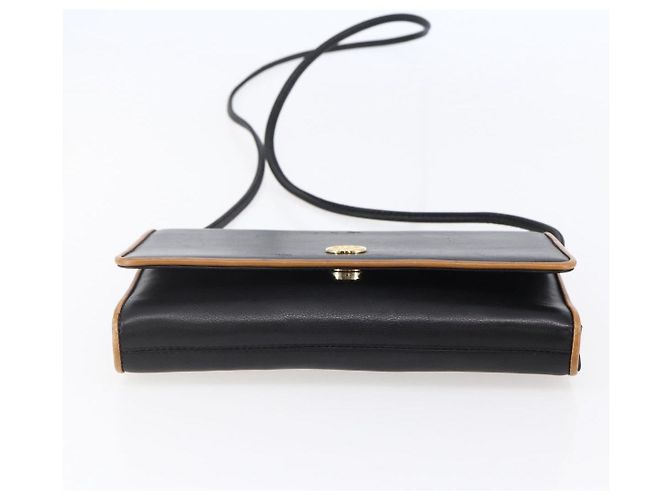 Céline CELINE Schultertasche aus Leder Schwarz Gold Auth ep11037 Golden - Ansicht 9