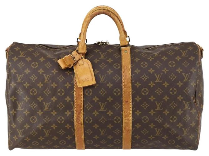 LOUIS VUITTON Monogram Keepall Bandouliere 55 Borsa Boston M41414 LV Auth 146741 Monogramma - vista 13
