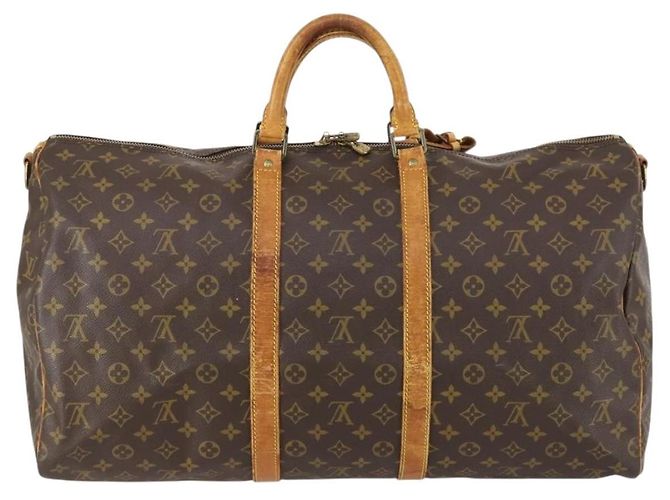 LOUIS VUITTON Monogram Keepall Bandouliere 55 Borsa Boston M41414 LV Auth 146741 Monogramma - vista 2