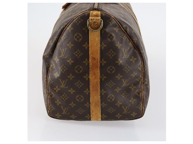 LOUIS VUITTON Monogram Keepall Bandouliere 55 Borsa Boston M41414 LV Auth 146741 Monogramma - vista 3