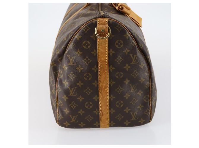 LOUIS VUITTON Monogram Keepall Bandouliere 55 Borsa Boston M41414 LV Auth 146741 Monogramma - vista 4