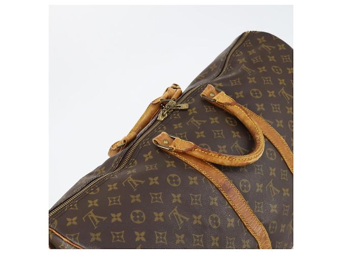 LOUIS VUITTON Monogram Keepall Bandouliere 55 Borsa Boston M41414 LV Auth 146741 Monogramma - vista 6