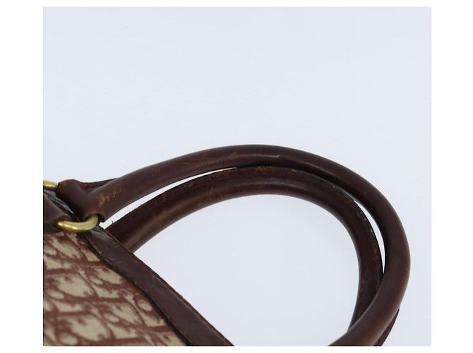 Borsa Boston in tela Trotter Christian Dior Rossa Argento Auth 150750 - vista 8