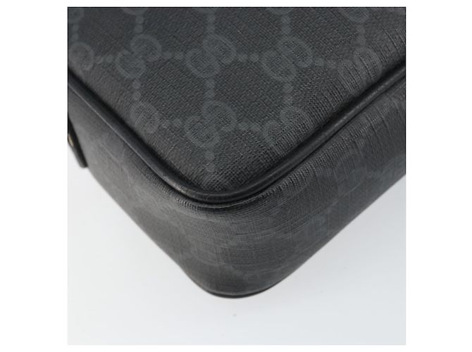 Gucci Borsa a Spalla GG Supreme PVC Nero Oro 116 02 607 Auth 147775 D'oro - vista 13
