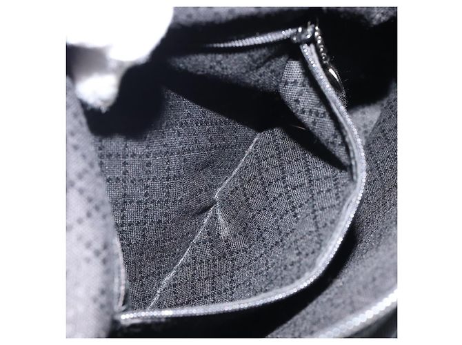 Bamboo Borsa a mano GUCCI in nylon e pelle nera argento 000 2404 0509 Auth ep11486 Nero - Ansicht 20