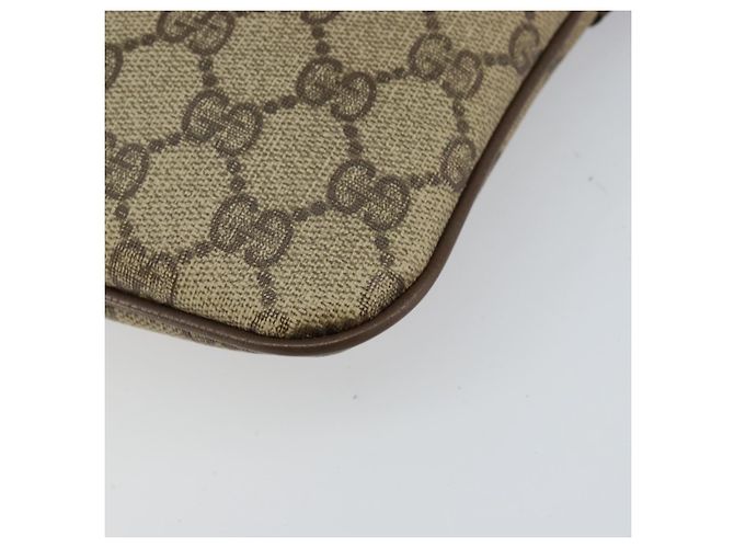 Borsa Gucci GG Supreme Web Sherry Line PVC Beige Oro 904 02 047 Auth bs30496 D'oro - vista 12