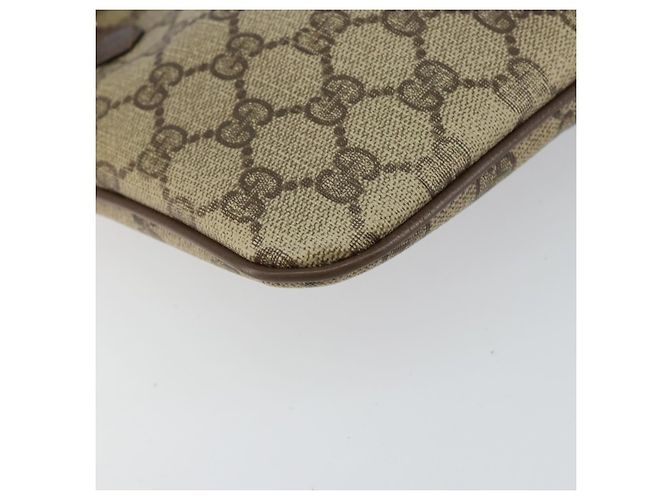 Borsa Gucci GG Supreme Web Sherry Line PVC Beige Oro 904 02 047 Auth bs30496 D'oro - vista 13