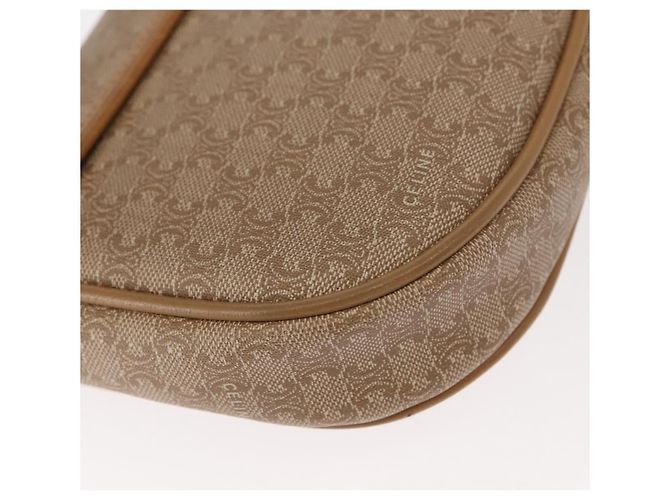 Céline Borsa a Spalla in Tela Macadam CELINE PVC Beige Oro Auth 148186 D'oro - vista 15