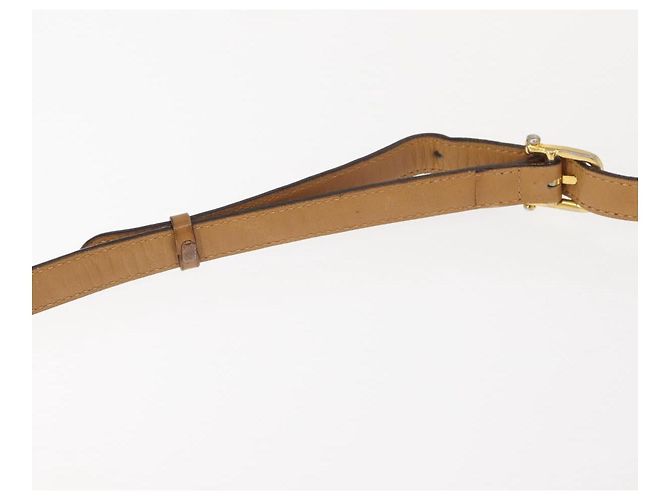 Céline Borsa a Spalla in Tela Macadam CELINE PVC Beige Oro Auth 148186 D'oro - vista 8