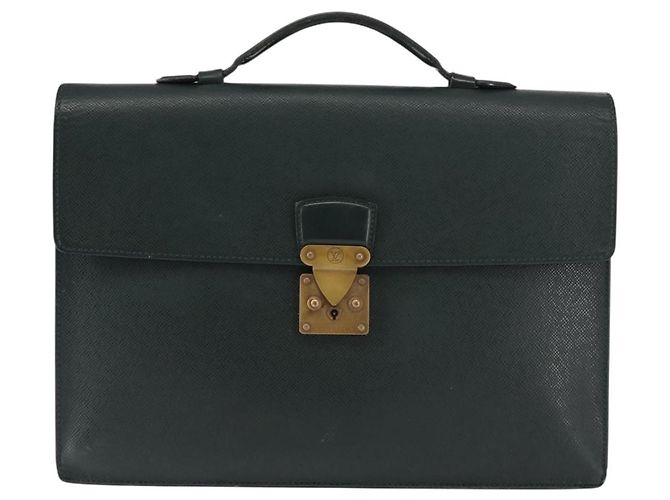 LOUIS VUITTON Taiga ServietteKourad Borsa da Lavoro Épicea T16786 LV Auth bs29756 - vista 13