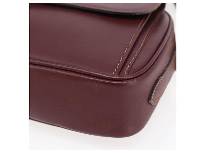 Cartier Borsa a spalla Must Line in pelle Bordeaux Auth BA6813 Bordò - vista 10