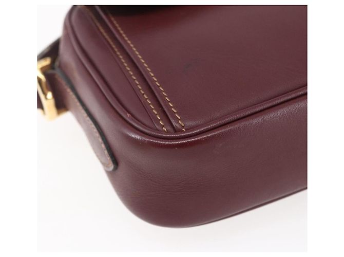 Cartier Borsa a spalla Must Line in pelle Bordeaux Auth BA6813 Bordò - vista 11