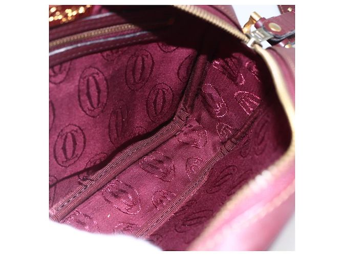 Cartier Borsa a spalla Must Line in pelle Bordeaux Auth BA6813 Bordò - vista 17
