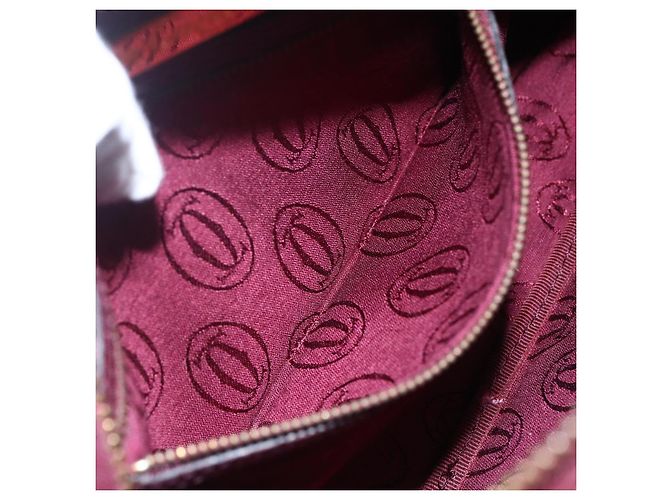 Cartier Borsa a spalla Must Line in pelle Bordeaux Auth BA6813 Bordò - vista 19
