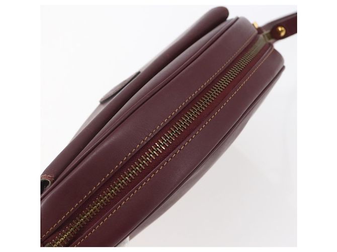 Cartier Borsa a spalla Must Line in pelle Bordeaux Auth BA6813 Bordò - vista 6
