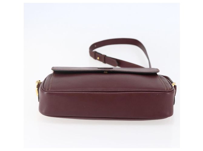 Cartier Borsa a spalla Must Line in pelle Bordeaux Auth BA6813 Bordò - vista 9