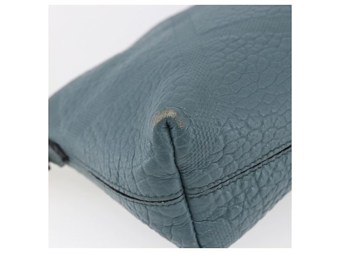 Borsa a Spalla in Pelle Blu Auth BA6891 di BURBERRY - vista 13