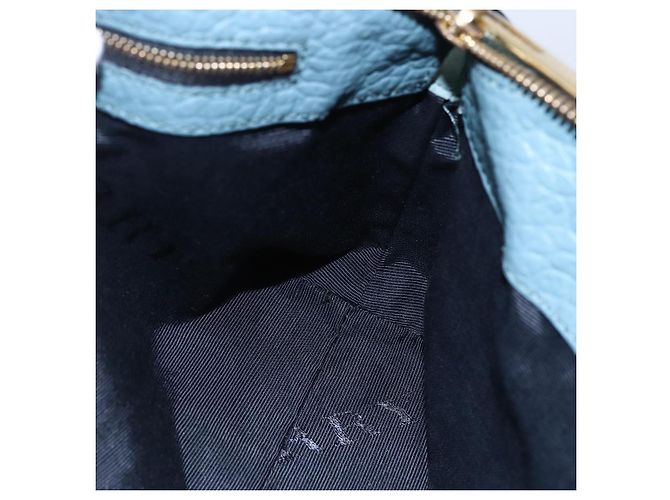 Borsa a Spalla in Pelle Blu Auth BA6891 di BURBERRY - vista 19