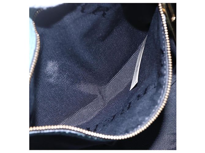 Borsa a Spalla in Pelle Blu Auth BA6891 di BURBERRY - vista 20