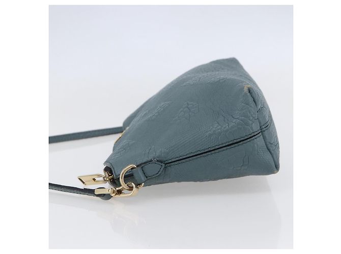 Borsa a Spalla in Pelle Blu Auth BA6891 di BURBERRY - vista 4