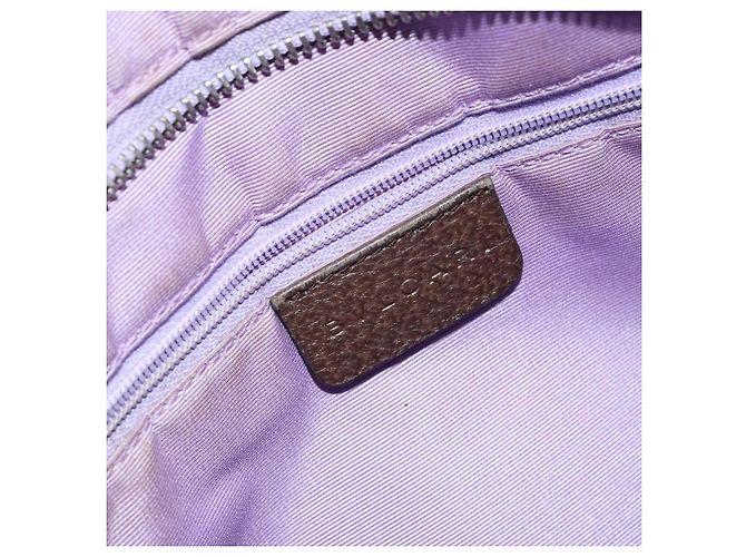 Bulgari BVLGARI Logo Mania Handtasche aus Canvas Beige Silber Authentisch BA6603 - Ansicht 18