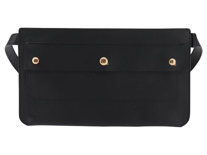Borsa a vita in pelle nera e oro Auth bs29795 di BURBERRY Nero D'oro - vista 2