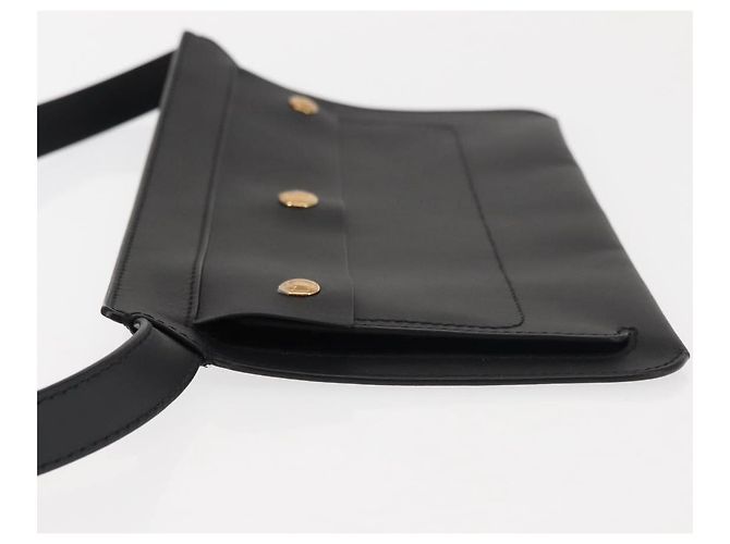 Borsa a vita in pelle nera e oro Auth bs29795 di BURBERRY Nero D'oro - vista 5