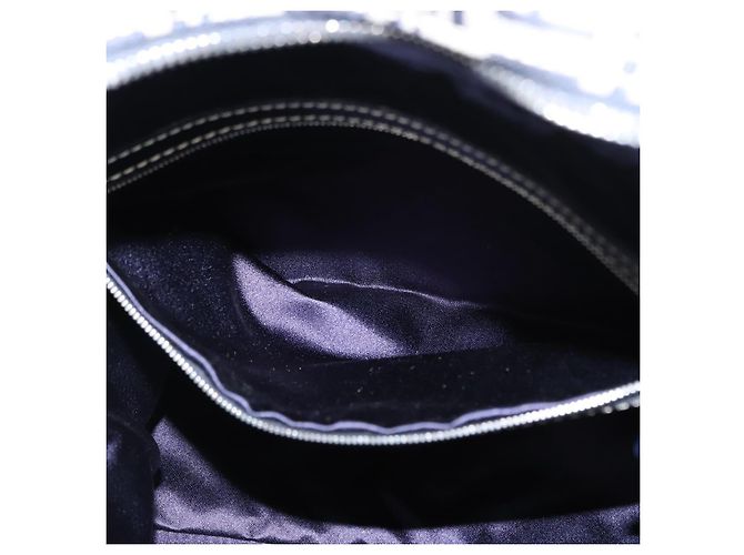 FENDI Zucchino Canvas Tote Bag Navy Gold Auth ep11139 Golden Navy blue - view 21