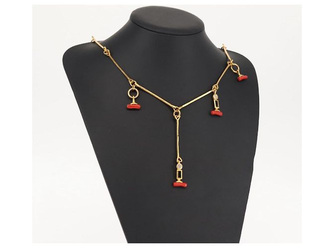 Collar BALENCIAGA Metal Dorado Auth bs28337 - vista 15
