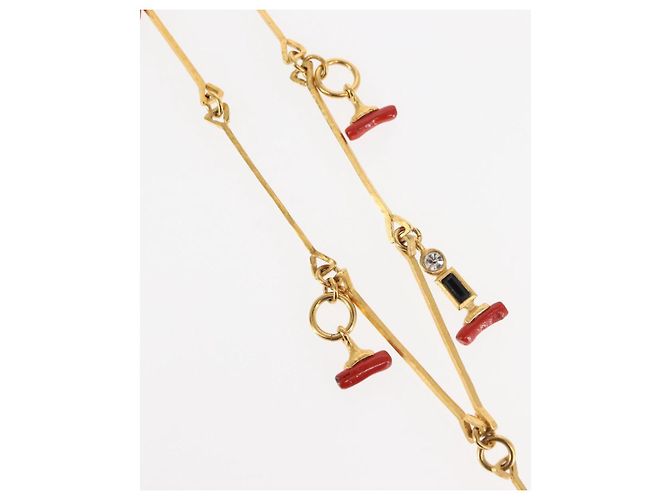 Collar BALENCIAGA Metal Dorado Auth bs28337 - vista 4