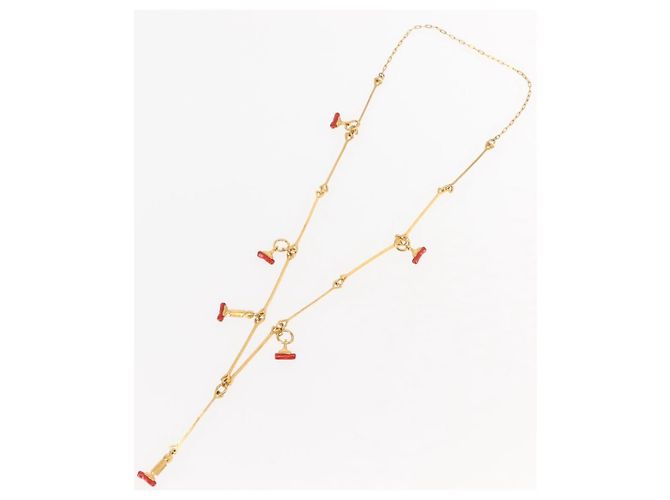 Collar BALENCIAGA Metal Dorado Auth bs28337 - vista 9