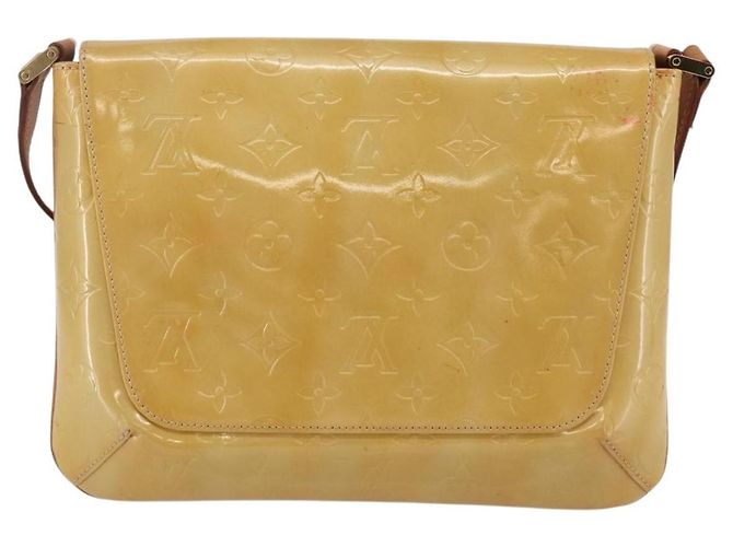 LOUIS VUITTON Borsa Thompson Street Monogram Vernis Beige M91301 LV Auth ep11129 - vista 2