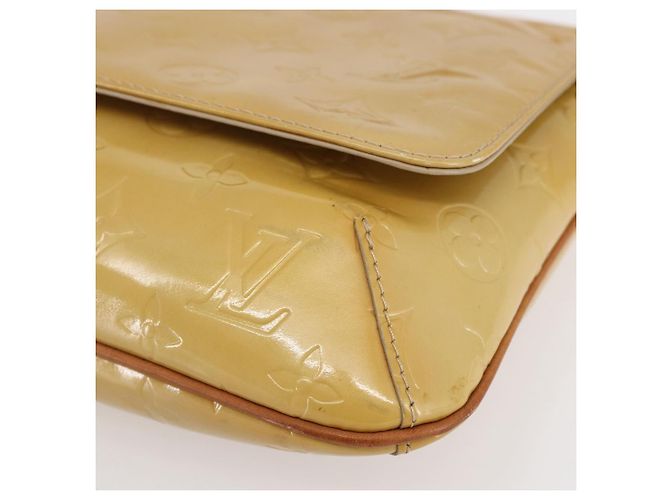 LOUIS VUITTON Borsa Thompson Street Monogram Vernis Beige M91301 LV Auth ep11129 - vista 9