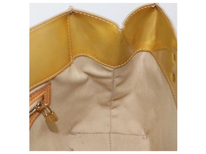 LOUIS VUITTON Borsa a Mano Monogram Vernis Reade PM Beige M91334 LV Auth 142873 - vista 19