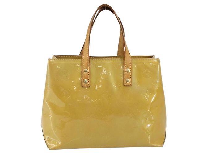 LOUIS VUITTON Borsa a Mano Monogram Vernis Reade PM Beige M91334 LV Auth 142873 - vista 2