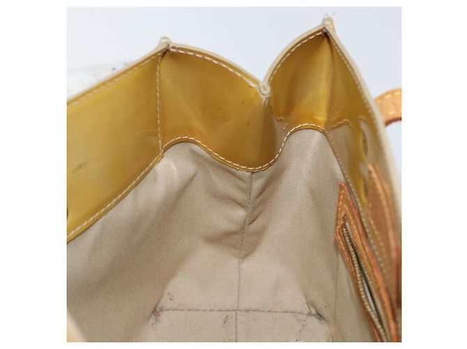 LOUIS VUITTON Borsa a Mano Monogram Vernis Reade PM Beige M91334 LV Auth 142873 - vista 20