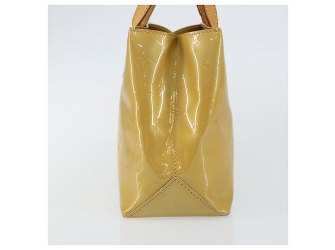 LOUIS VUITTON Borsa a Mano Monogram Vernis Reade PM Beige M91334 LV Auth 142873 - vista 4
