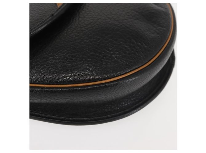 Christian Dior Schultertasche aus Leder Schwarz Gold Auth BA6146 Golden - Ansicht 9